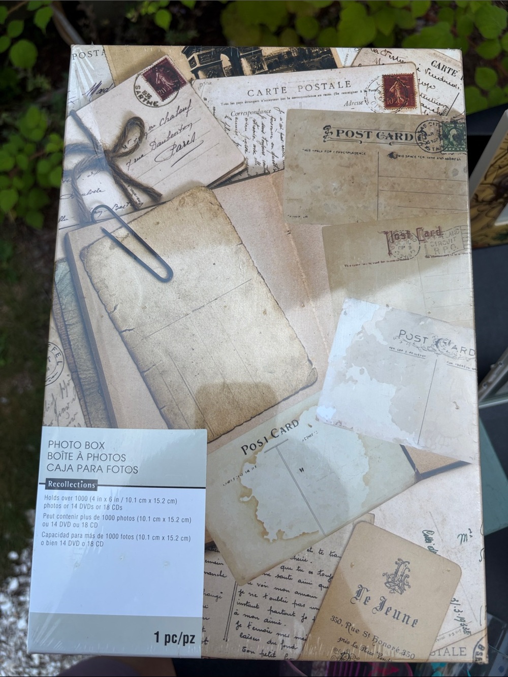 NWT! Postcard Themed Storage Box